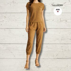 Lillusory 2-Piece Knit Set – Light Tan | Size Medium